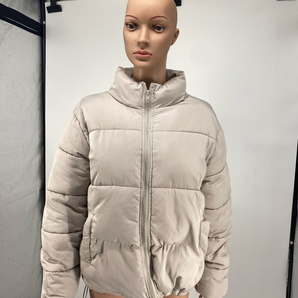 Forever 21 Light Beige Puffer Jacket